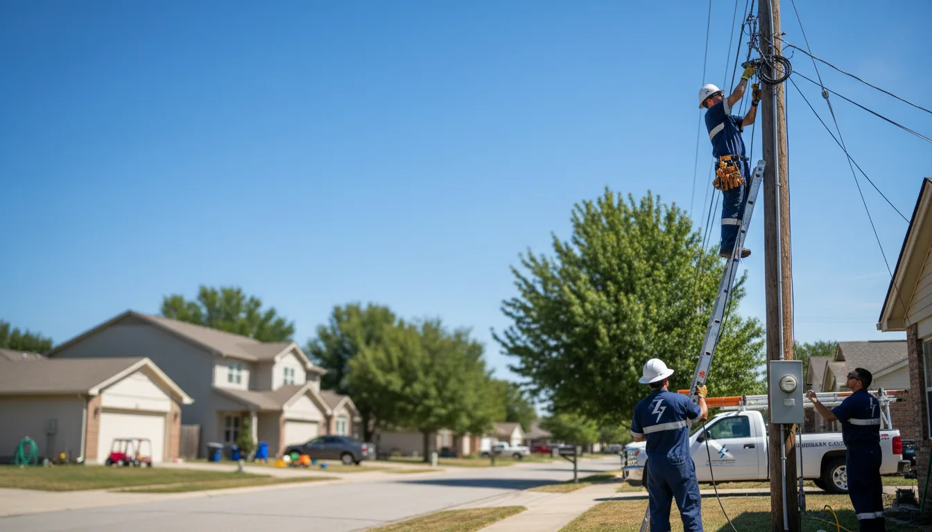 Residential electrician providing installation services in Dickens, TX